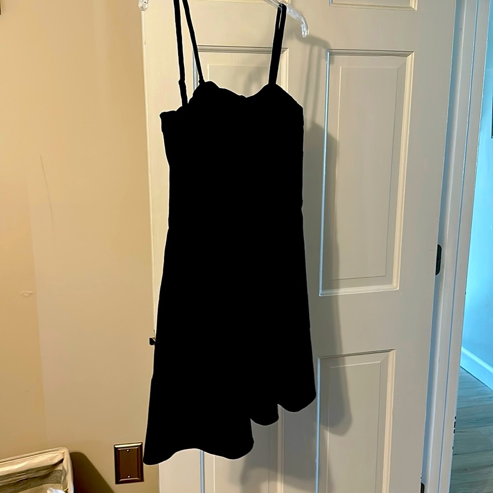 Express optional strapless black dress